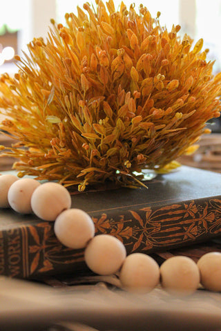 Sunwashed Seed Head Half Sphere