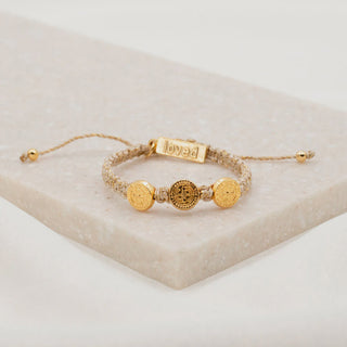 Share The Love St. Amos Kids Bracelet- Metallic Gold
