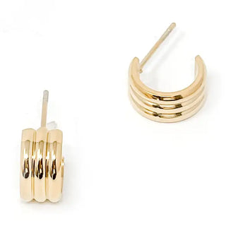 Gold Huggie Hoops WR