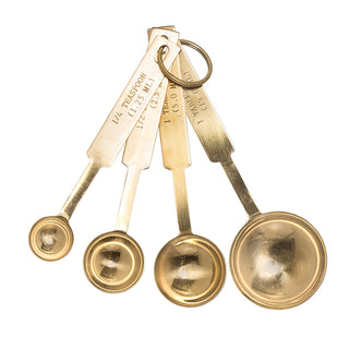 Stainless Steel Measuring Spoons Gold Finish