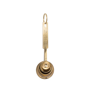 Stainless Steel Measuring Spoons Gold Finish
