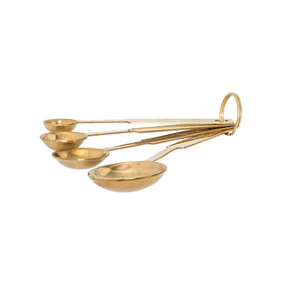 Stainless Steel Measuring Spoons Gold Finish