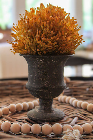 Sunwashed Seed Head Half Sphere