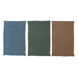 Stonewashed Linen Blended Tea Towel