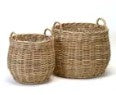 Rattan Round Basket - Small