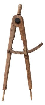 Decorative Mango Wood Protractor