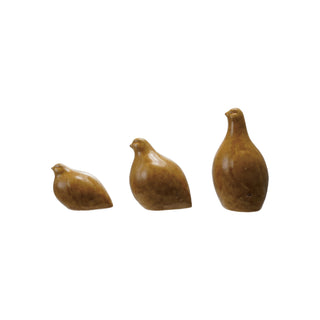 Terra Cotta Quails - SET of 3