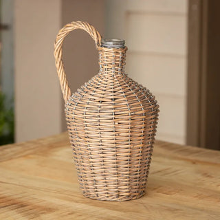 Willow Covered Wine Bottle - Large
