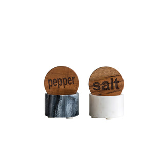 Marble Salt & Pepper Pot Set