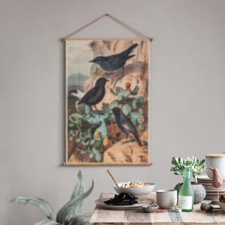 Bamboo Scroll Wall Art - Birds