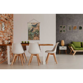 Bamboo Scroll Wall Art - Birds