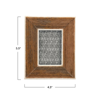Mango Wood and Bone Frame