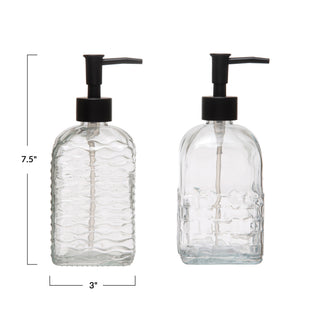 Glass Soap / Lotion Dispenser