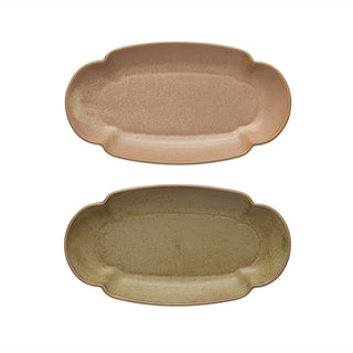 Stoneware Scalloped Plate