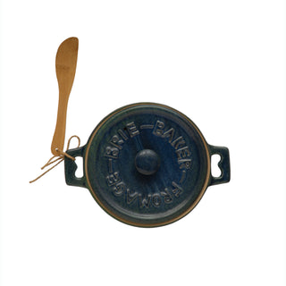 Stoneware Brie Baker w/ Spreader