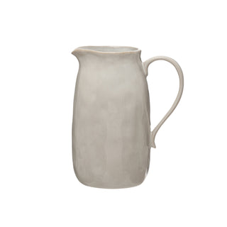Stoneware Pitcher- White
