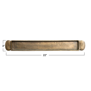 Antique Gold Finish Tray