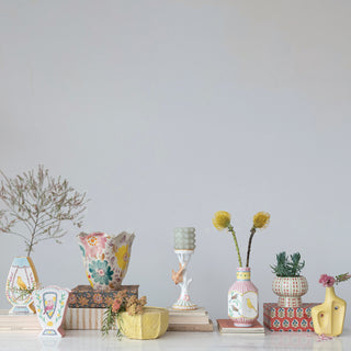 Ceramic Fan Shaped Vase