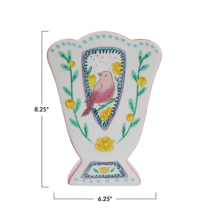 Ceramic Fan Shaped Vase