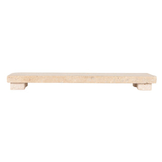 Travertine Footed Tray
