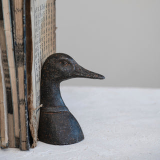 Cast Iron Duck Head Bookends - SET of 2