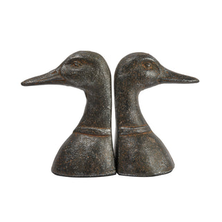 Cast Iron Duck Head Bookends - SET of 2