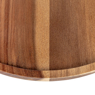 Glass Cake Stand w/ wood base