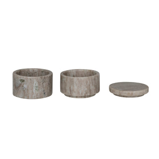 Marble Stacking Pots- Set of 2