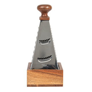 Stainless Steel Grater with Acacia Wood Handle