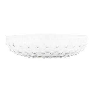 Glass Hobnail Low Bowl - 8"