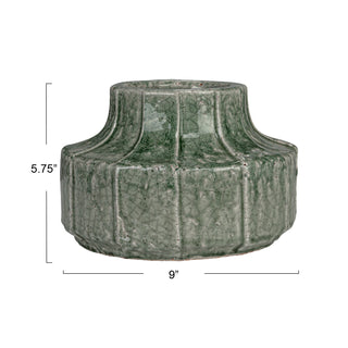 Terra-cotta Planter- green