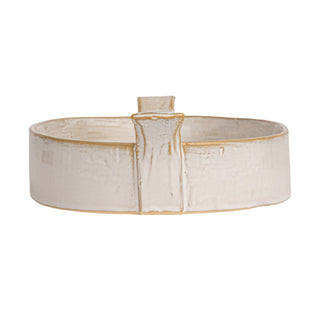 Stoneware Baker with Handles - White
