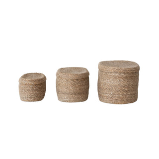 Oval Woven Baskets- set of 3