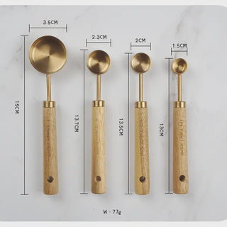 Stainless Steel Measuring Spoons - Set of 4