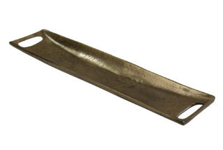 Dash Rectangle Brass Tray - Large