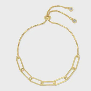 Chain Link Pulley Bracelet - gold