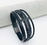 Men's Cross Bracelet Black