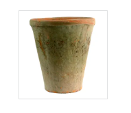 Rustic Terra Cotta Rose Pot - Antique Red
