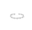 Adjustable Simple Ring - Silver