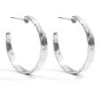Gilded Hoops - Silver