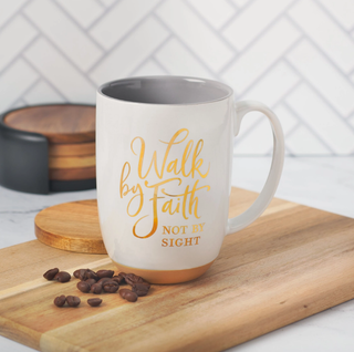 Mug White/Gray Walk By Faith 2 Cor. 5:7