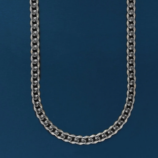 Mens 5mm Stainless Miami Cuban Link 24"