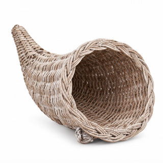 whitewashed wicker cornicopia 