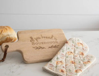 Cutting Board and Oven Mitt Gift Set