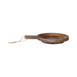 Hand Carved Mango Wood Bowl - Expresso