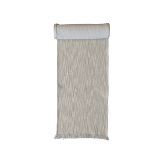Cream Table Runner w/ Metallic Gold Thread