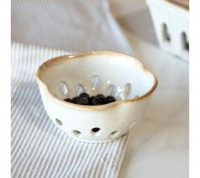 Ceramic Colander Berry Bowl 5 Inch