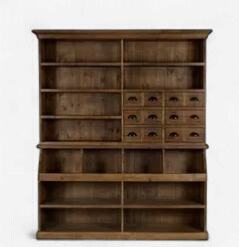 General Store Pine Display Cabinet
