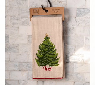Noel Holiday Tree Dish Towel