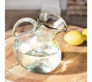 8" Clear Glass Pitcher